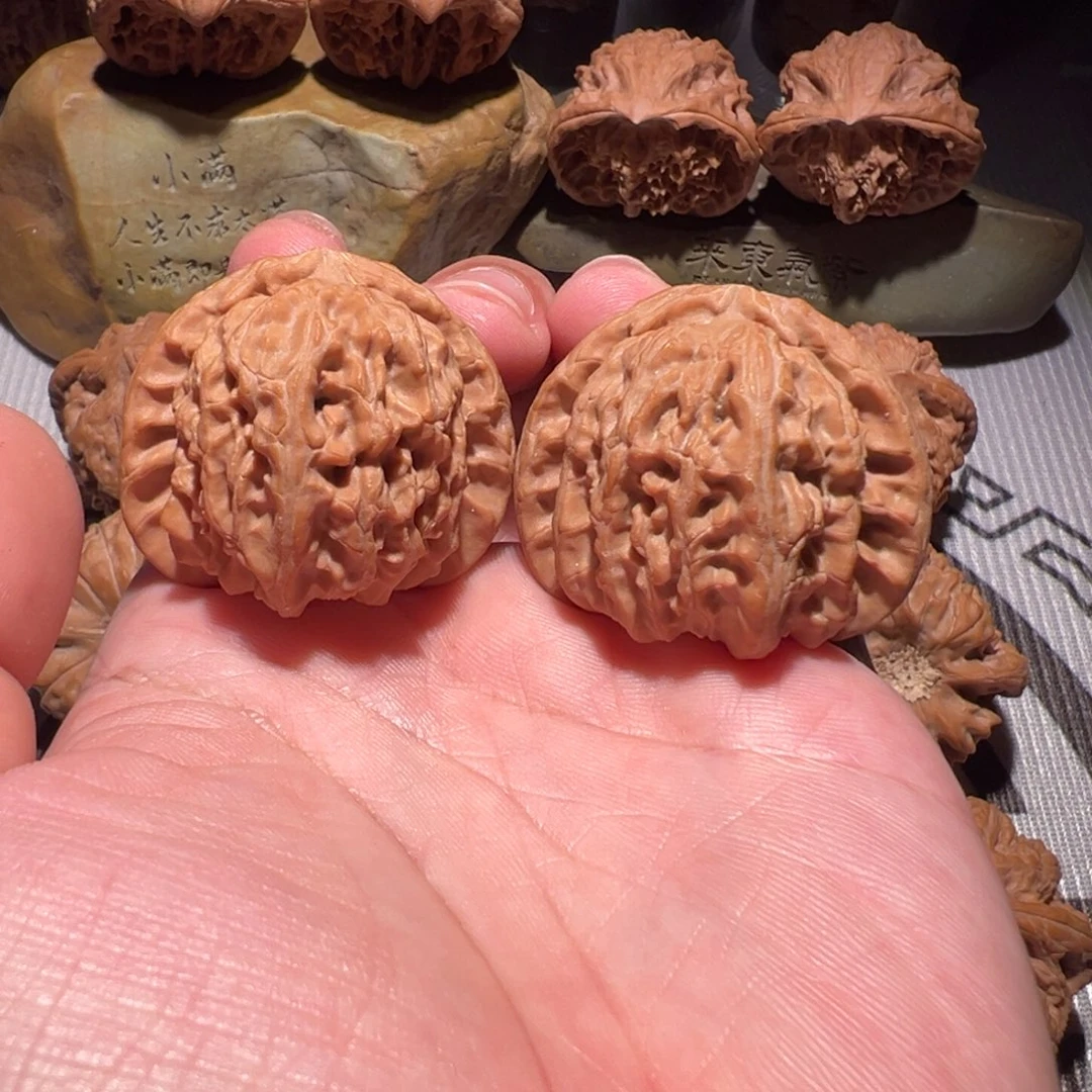 把件文玩核桃41白狮子