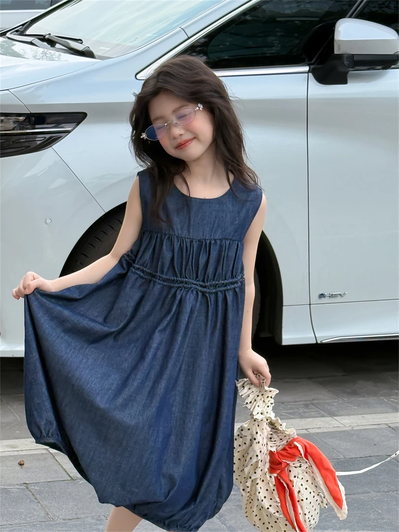 馨爸专属-71971-Tbb童装牛仔无袖裙