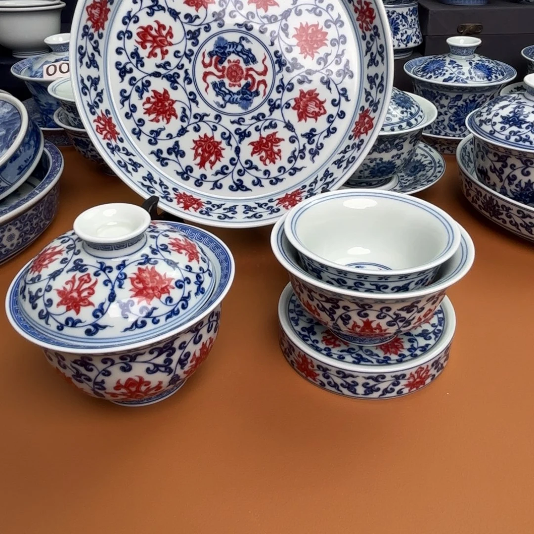 浩***哥景德镇陶瓷五件套