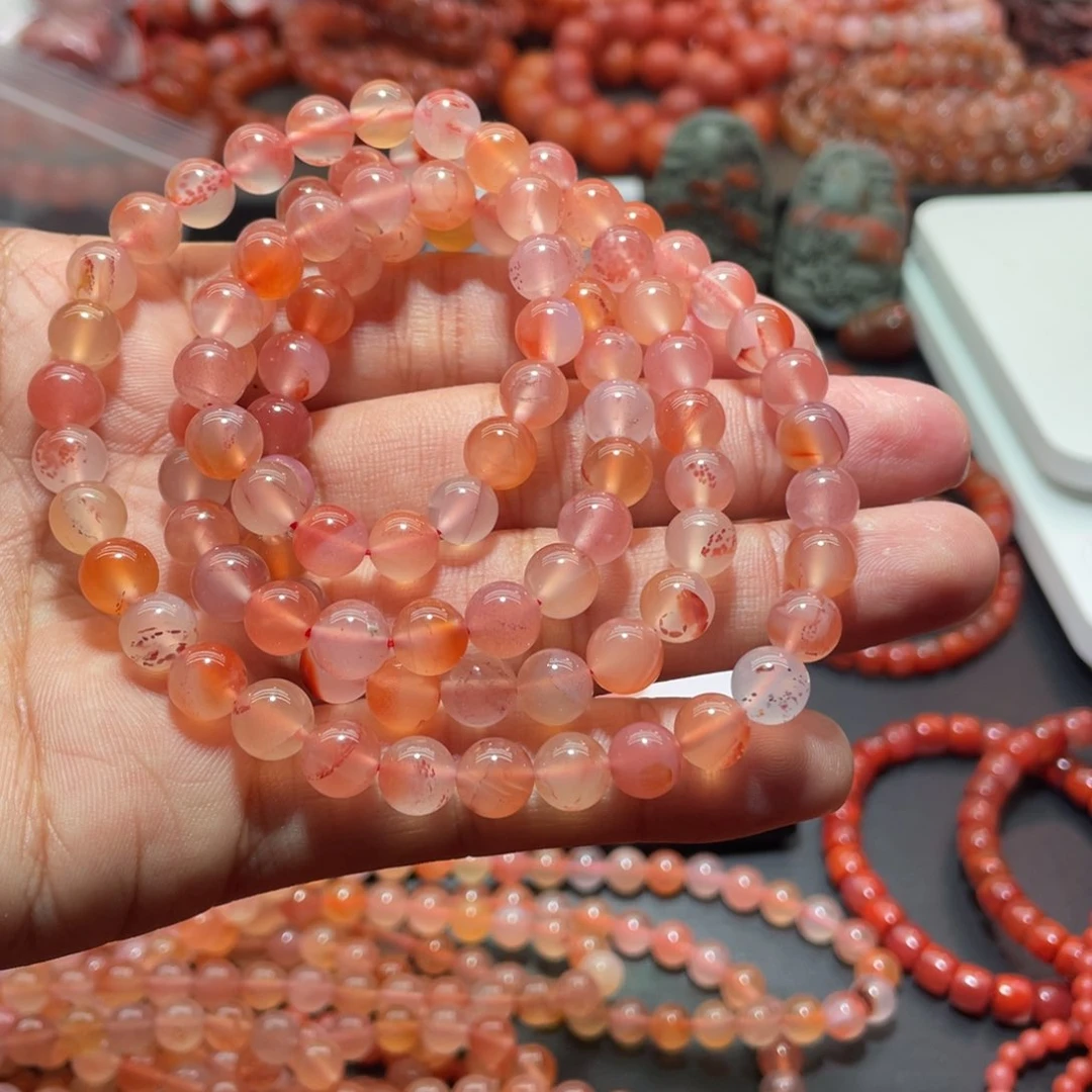 南红玛瑙手链未镶嵌