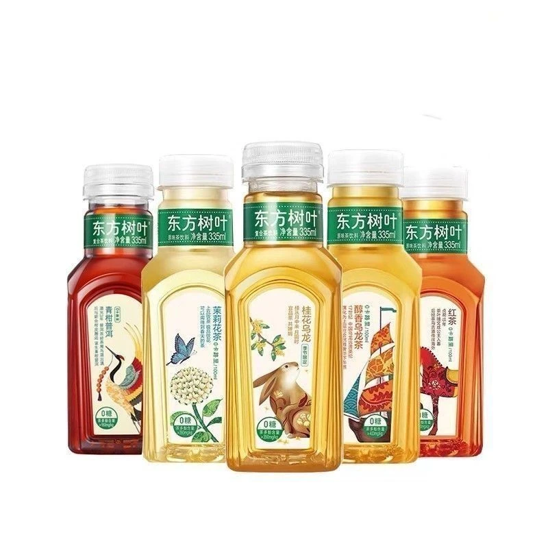东方树叶茉莉花茶乌龙茶青柑普洱无糖纯茶饮料335ml0糖0卡