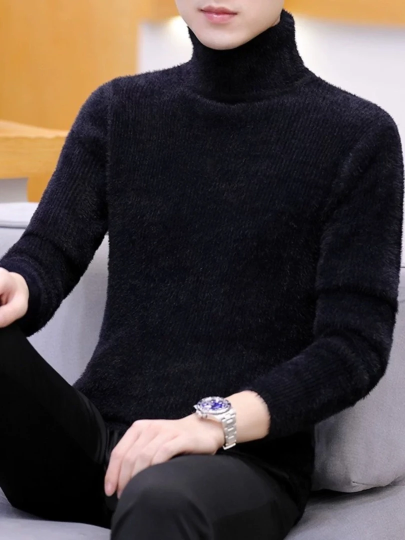 高领水貂毛毛衣一号仓