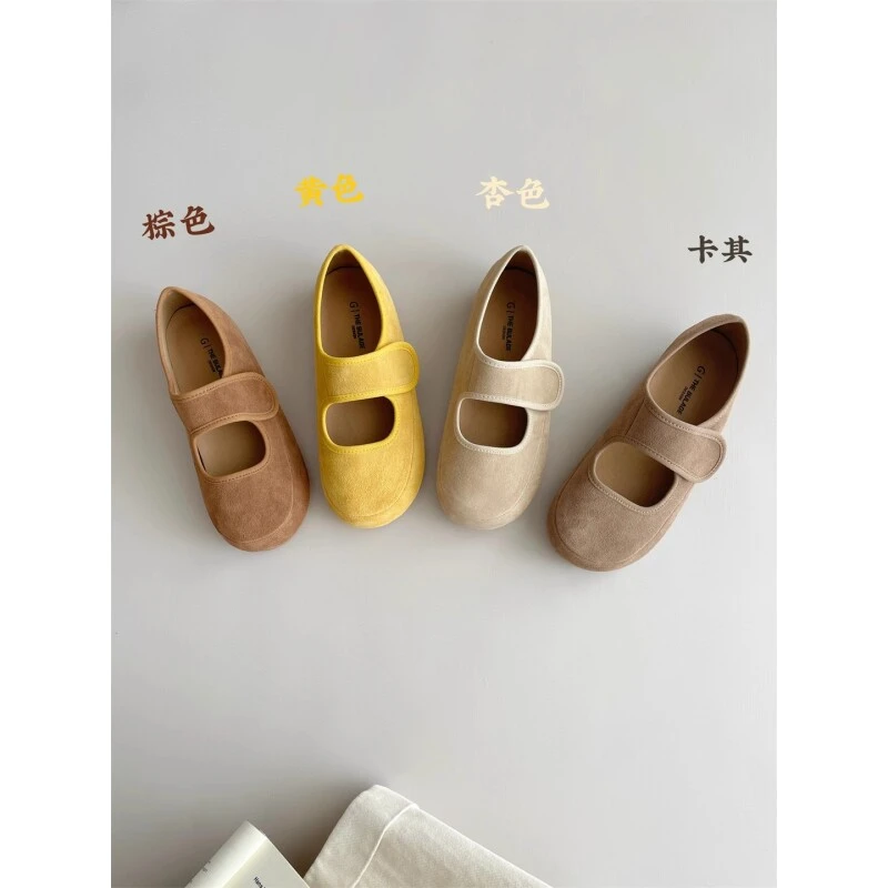 魔术贴玛丽珍单鞋女2025春夏新款奶奶鞋软底孕妇防滑勃肯鞋豆豆鞋