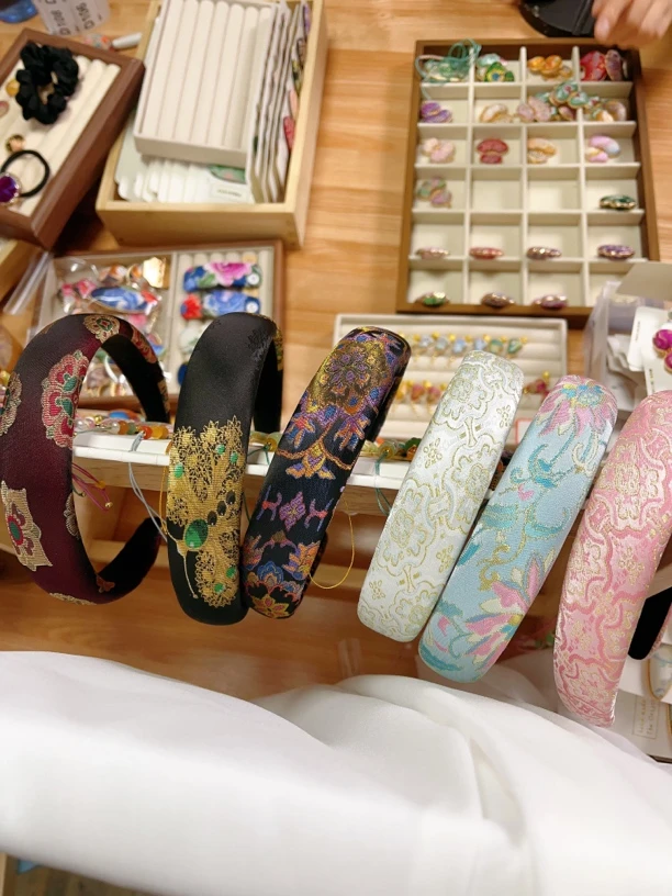 嘉禾手作｜织锦缎发箍（非宋锦）