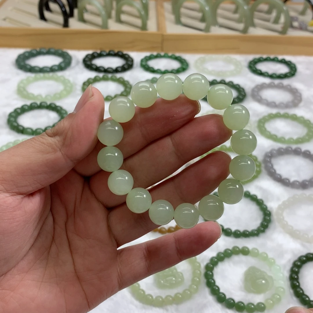 未镶嵌手串和田玉（冰晴水12）