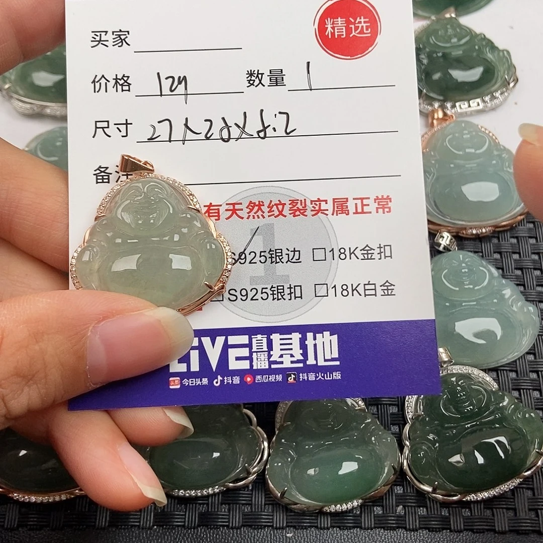 翡翠银S925镶嵌颈饰