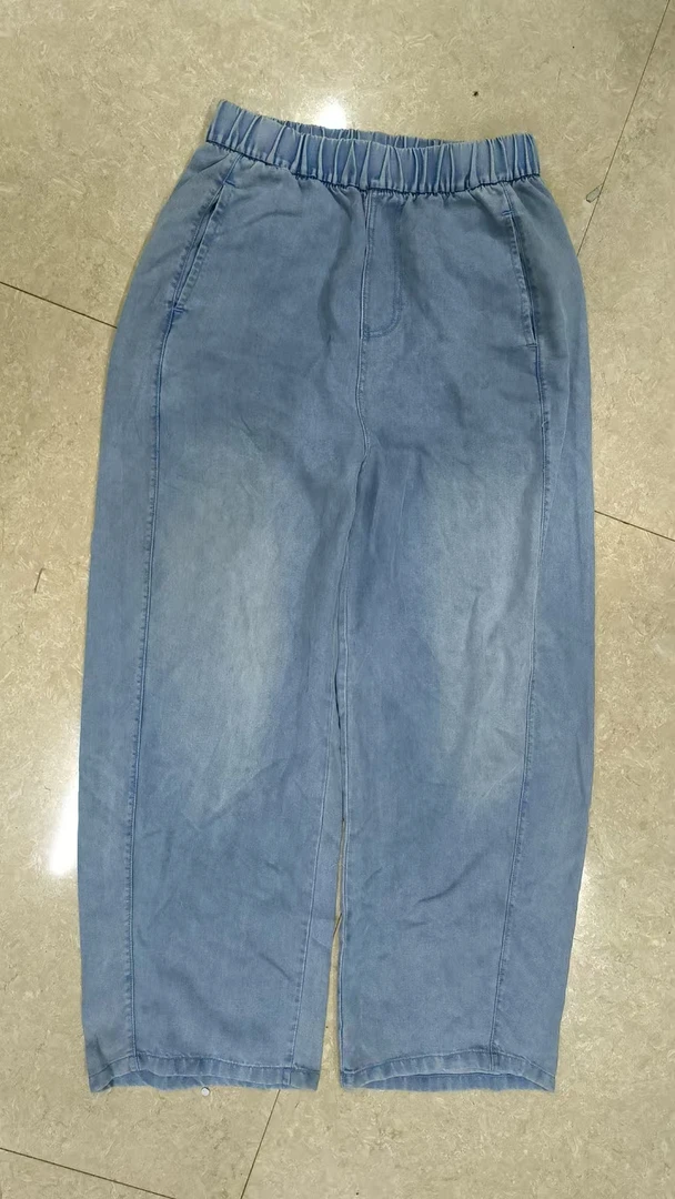 B/509823潮流舒适休闲风韩系风高腰牛仔裤