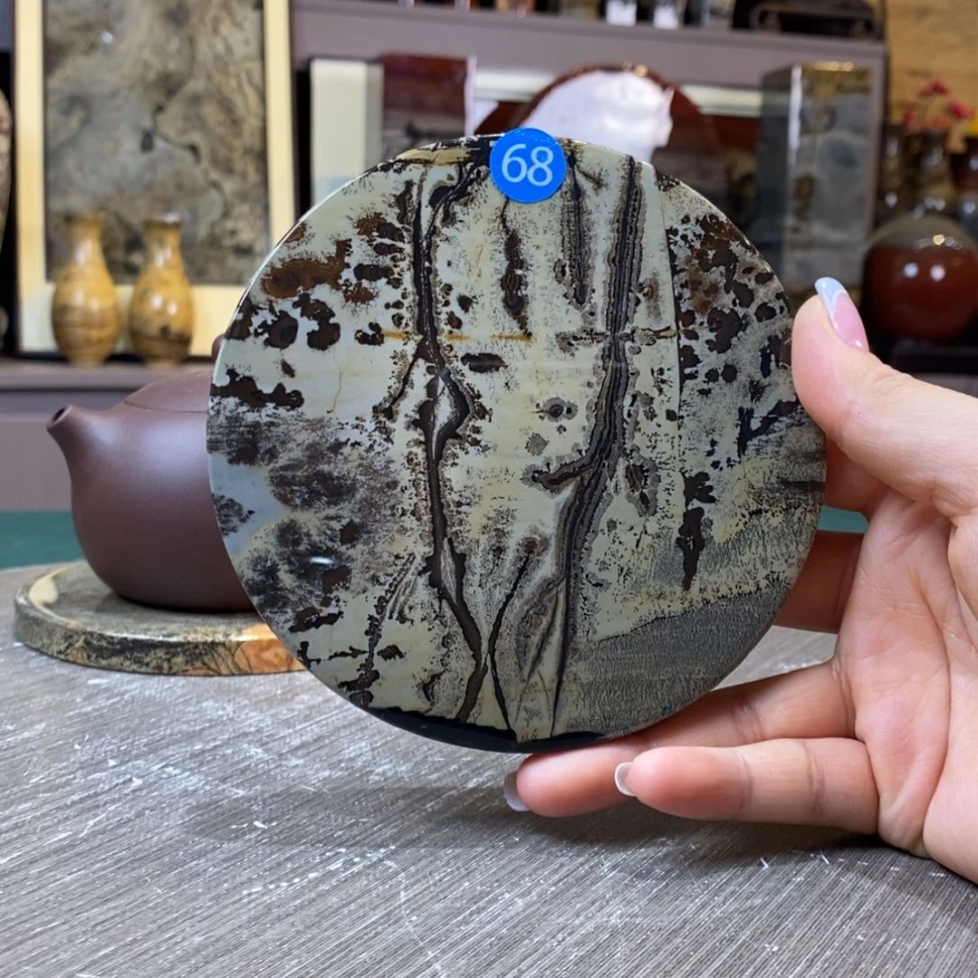 石材广西国画石草花石