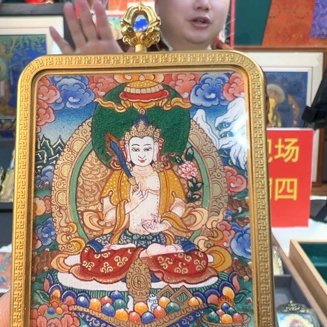 吊坠纯手绘唐卡虚空