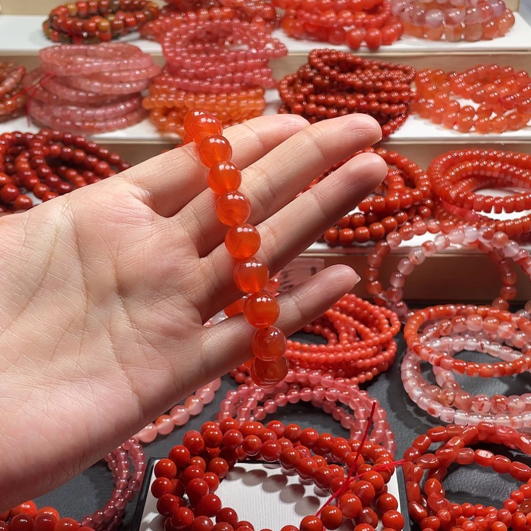 小***志南红玛瑙未镶嵌手链