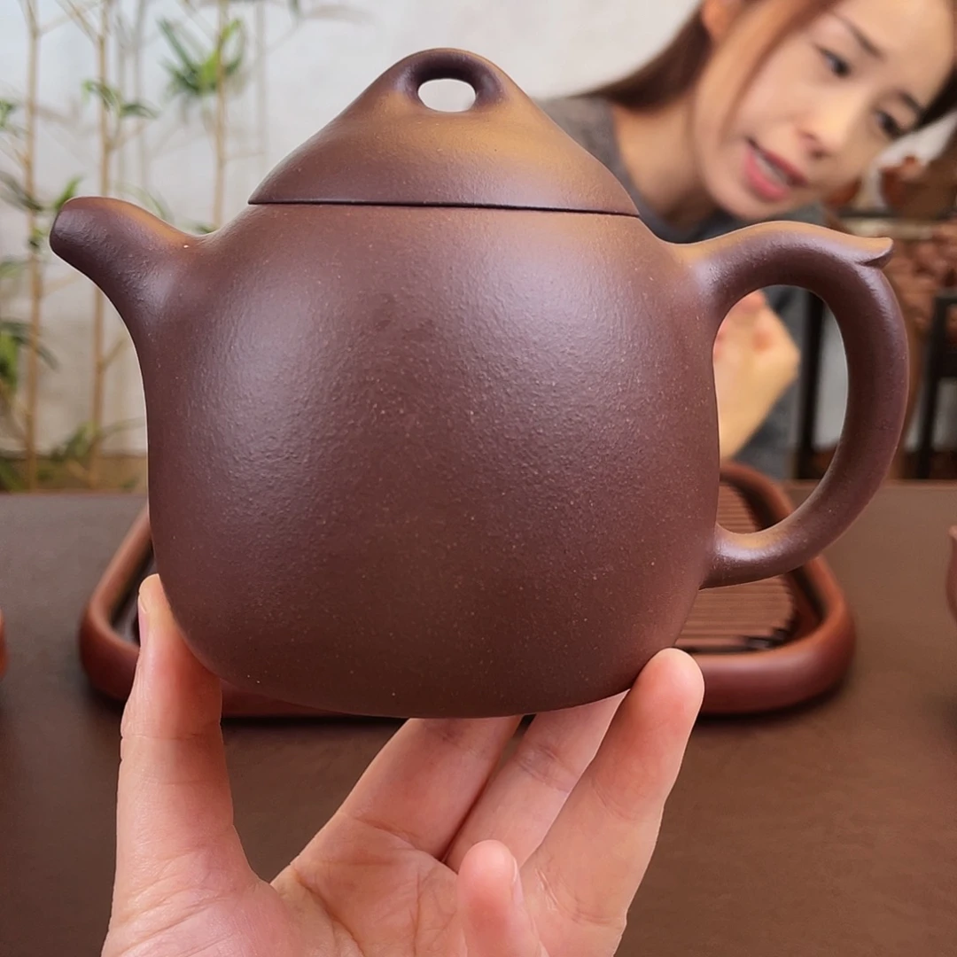 茶壶紫砂紫泥秦权400cc