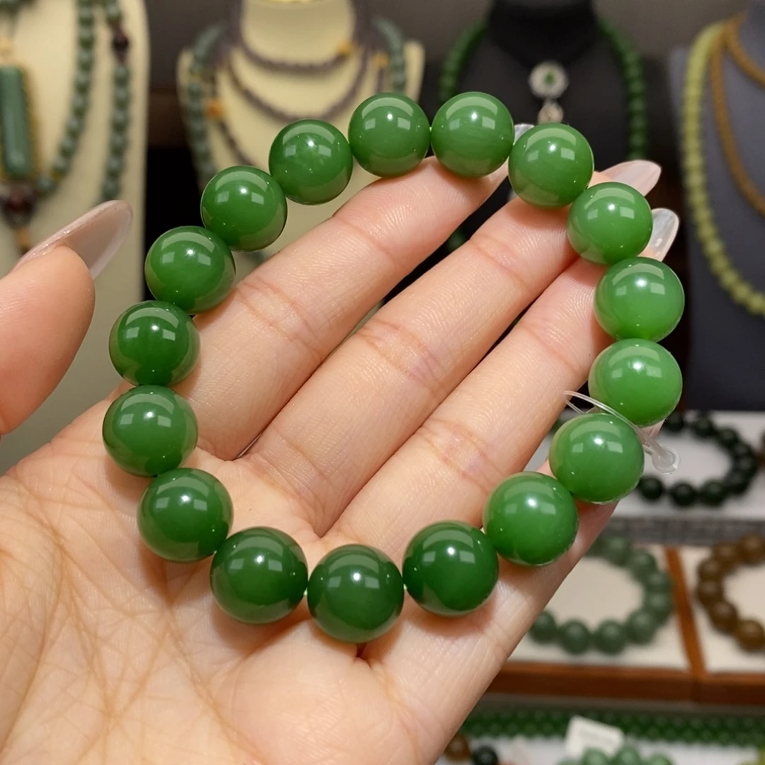 和田玉未镶嵌手串卡12