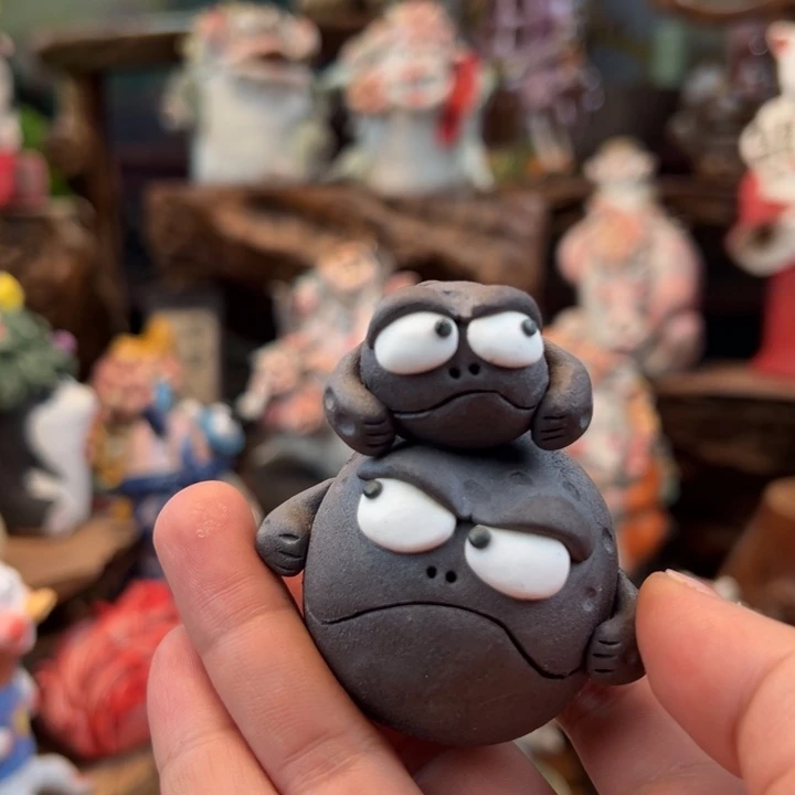 陶摆件小镇青花每日有新品