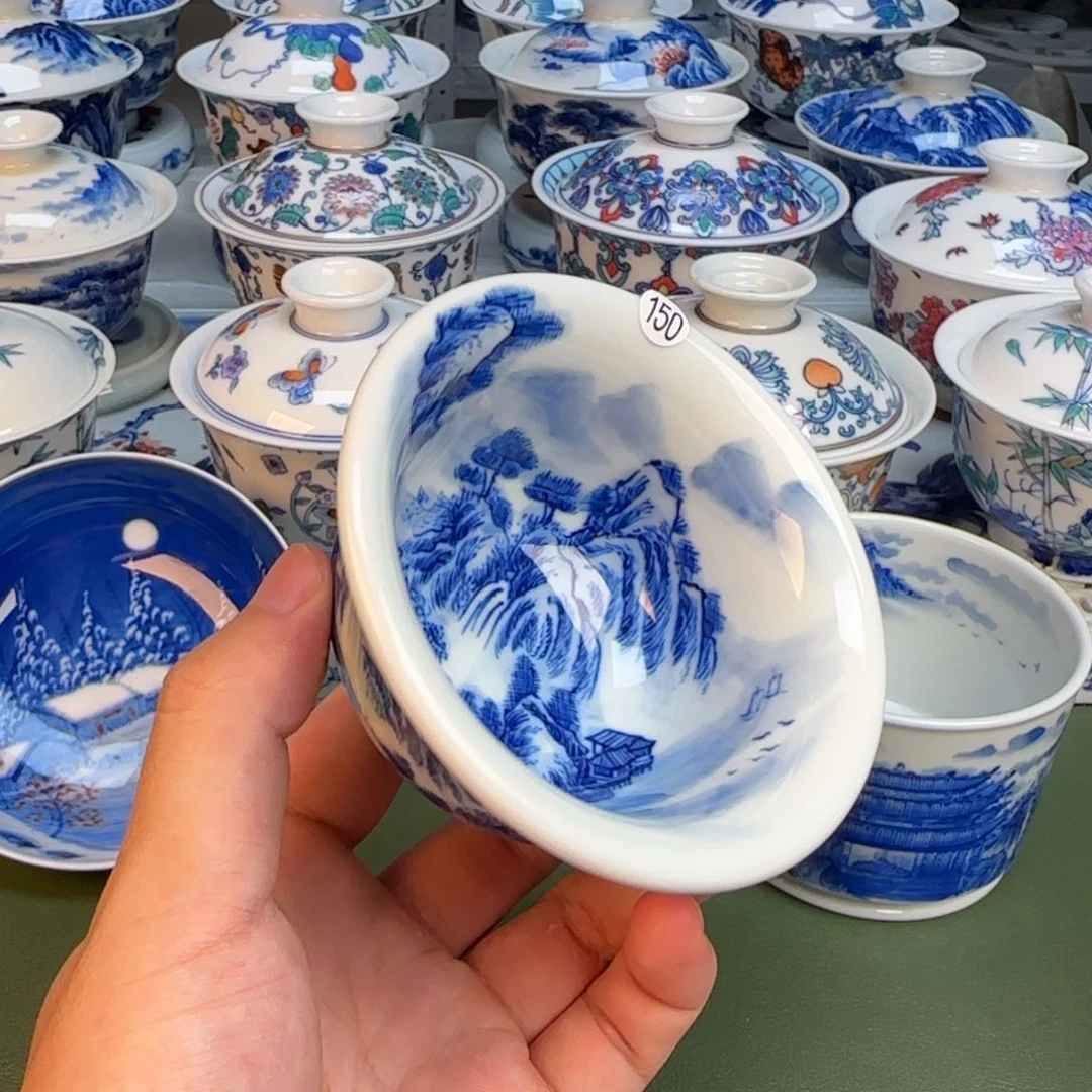 彦祖纯手工手绘茶具150