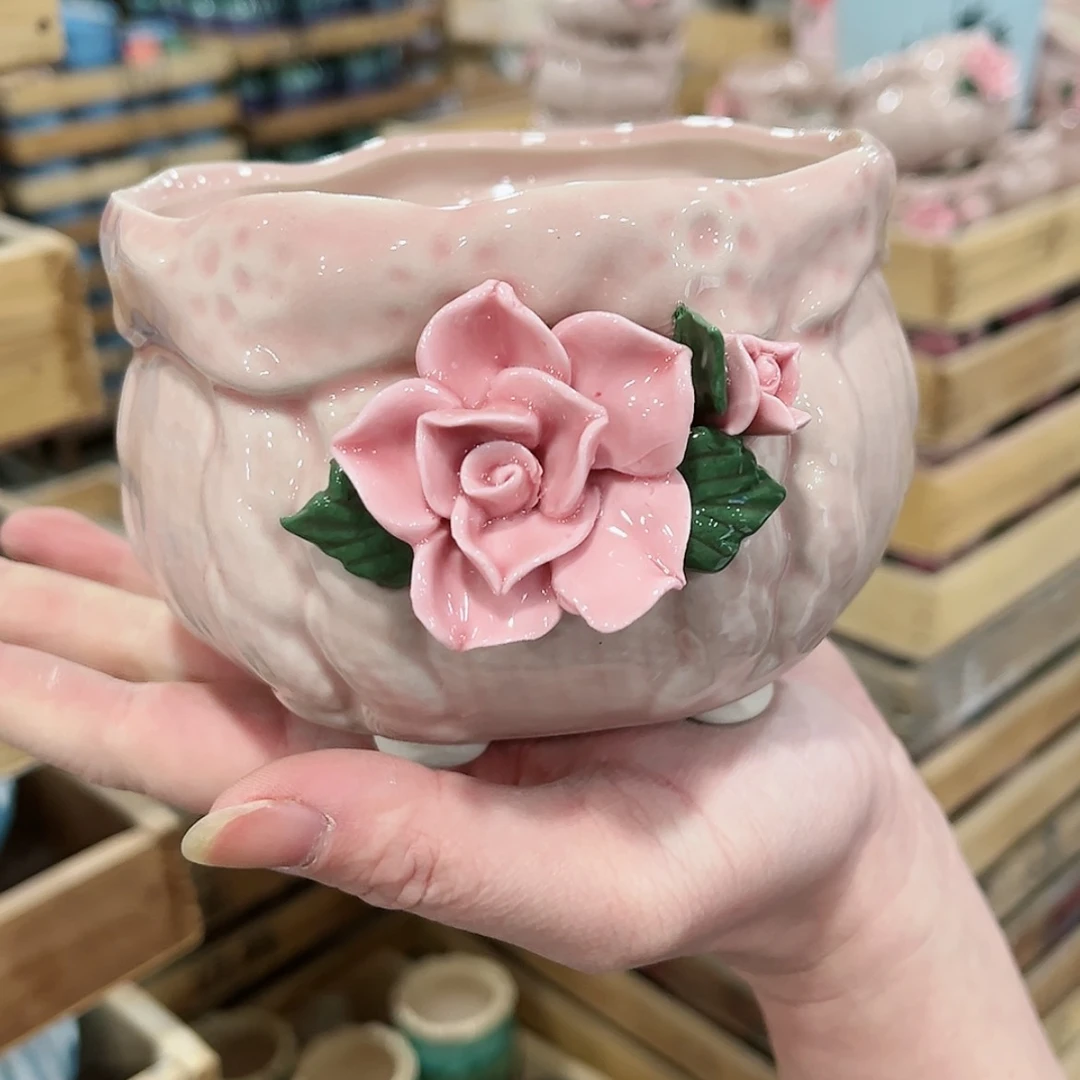 【闪购商品】陶瓷陶瓷多肉植物花盆