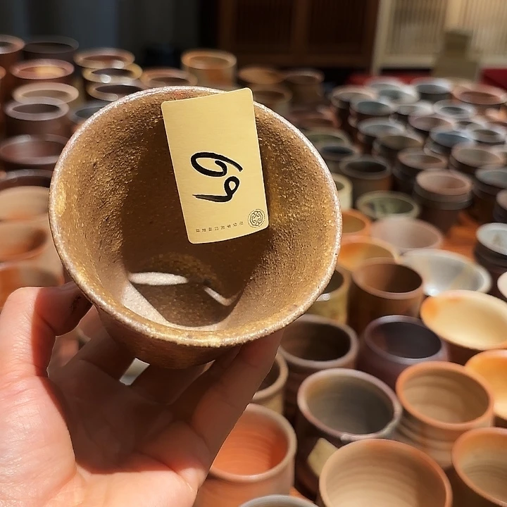 备前烧作品小茶杯款