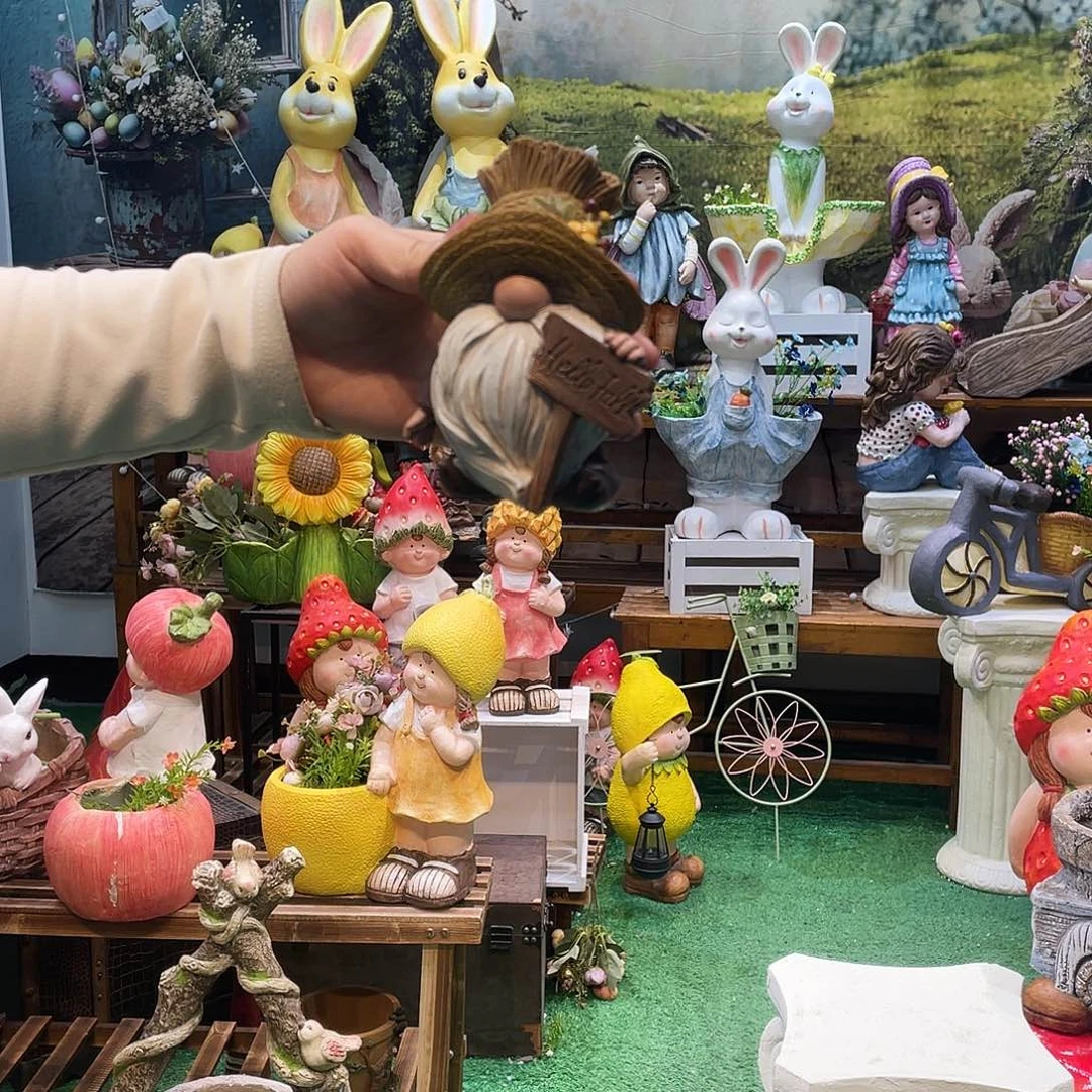 摆件花园摆件红红火火