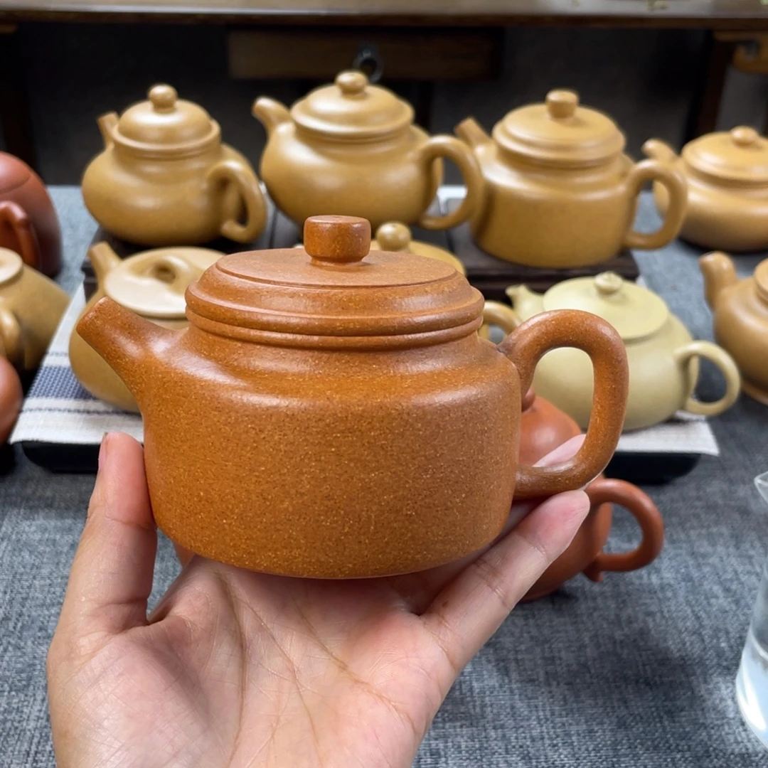 紫砂茶壶30老档口黄金段200德钟全手