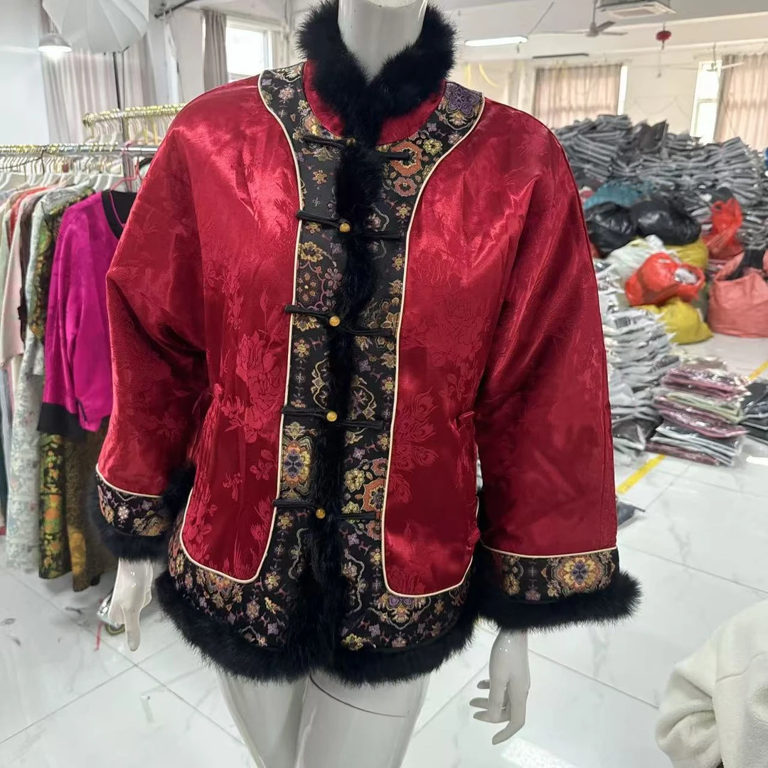 3032新中式加厚短款棉袄