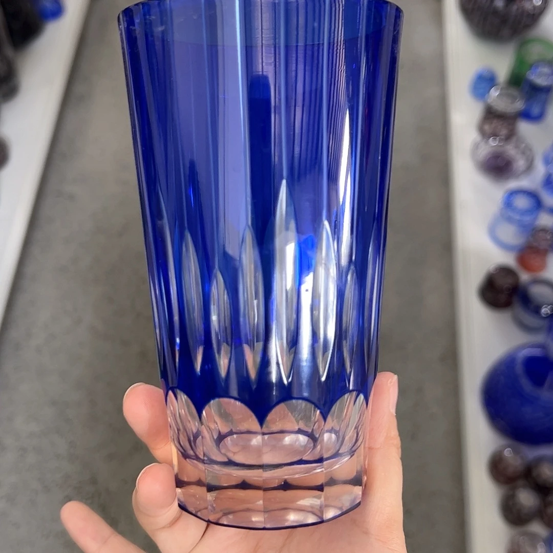 水晶玻璃高脚款微瑕一个