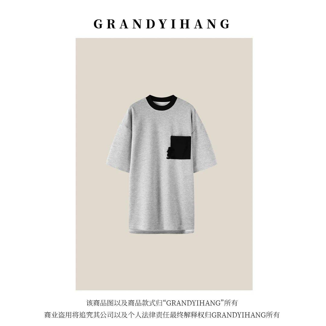 【陆姐推荐】2025早夏趣味可玩卡通刺绣短袖情侣款66013