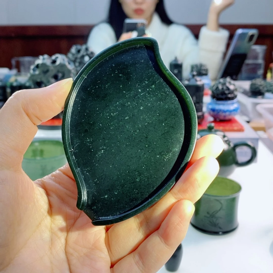 未镶嵌和田玉摆件切香板