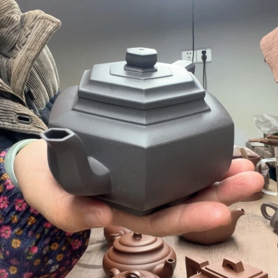 茶壶紫砂天青泥料