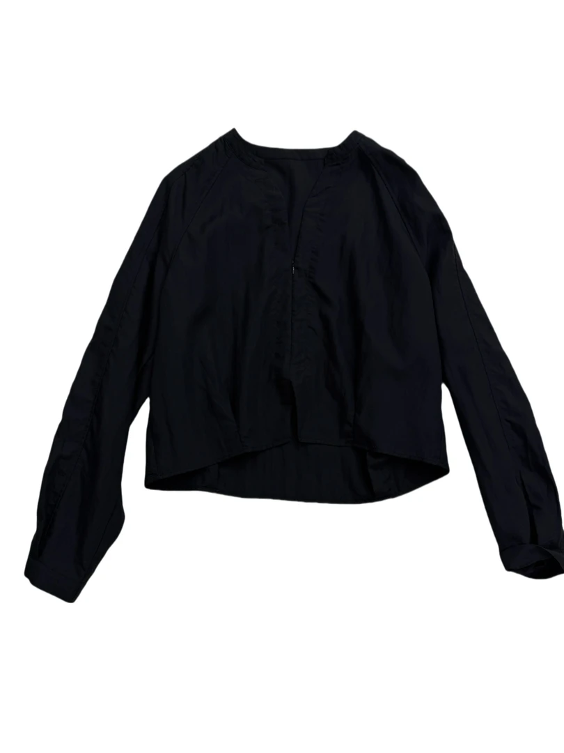 2025半拉链黑色气质上衣