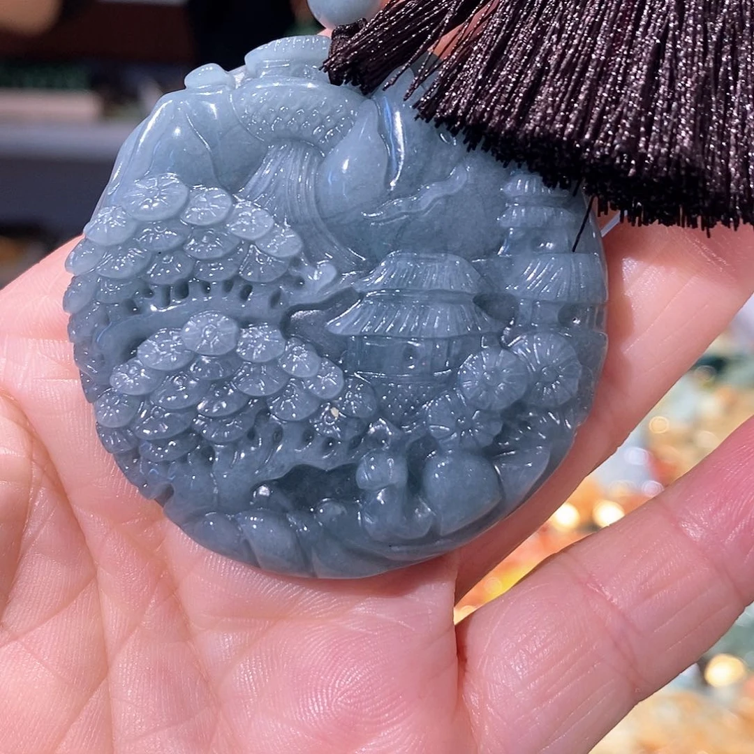 未镶嵌岫玉毛衣链