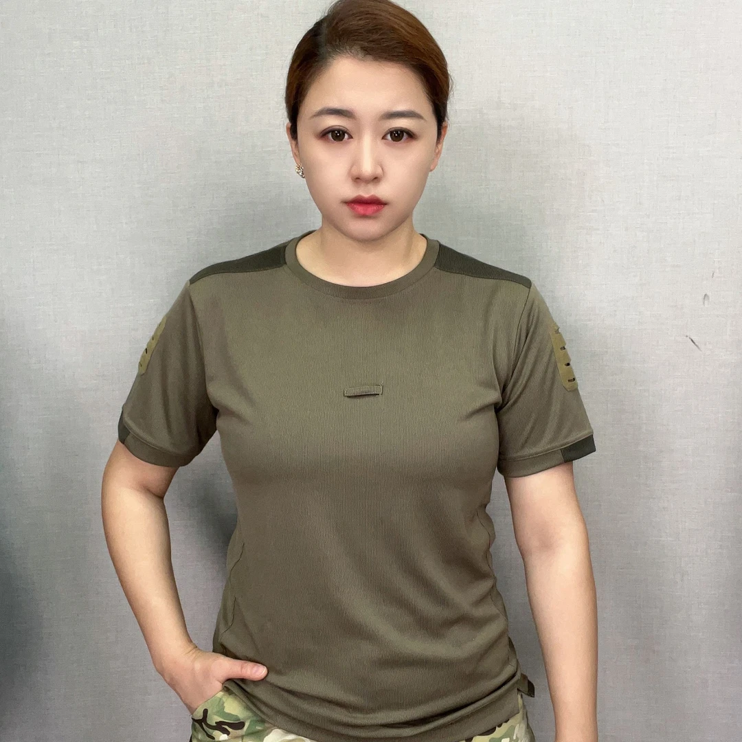 【逆鳞战术】夏季速干蛙人短袖圆领弹力体能户外