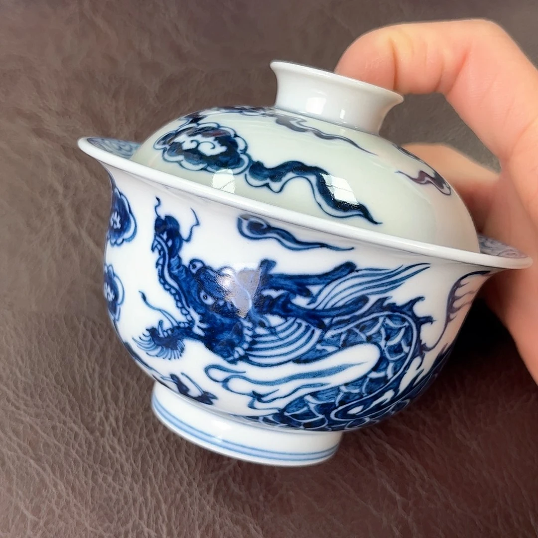 杯手绘高温瓷器瑕疵