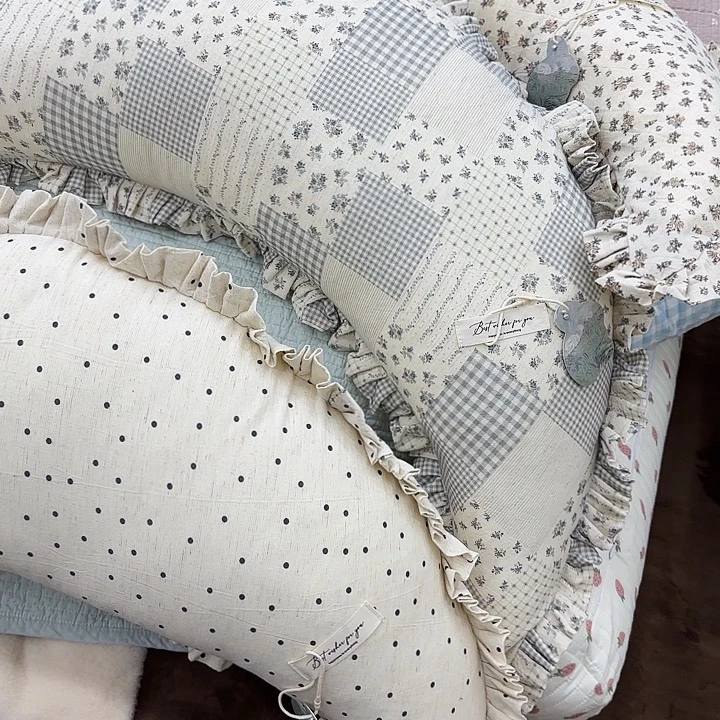 花草月亮枕可拆洗的哟