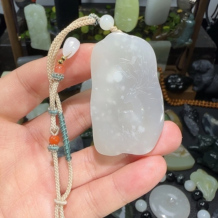 和田玉未镶嵌挂件