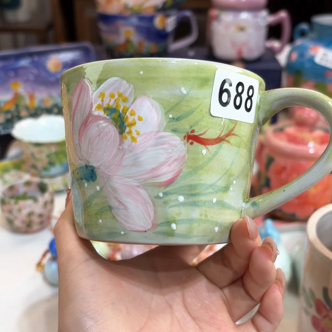 景德镇手绘高温釉下彩陶瓷茶具