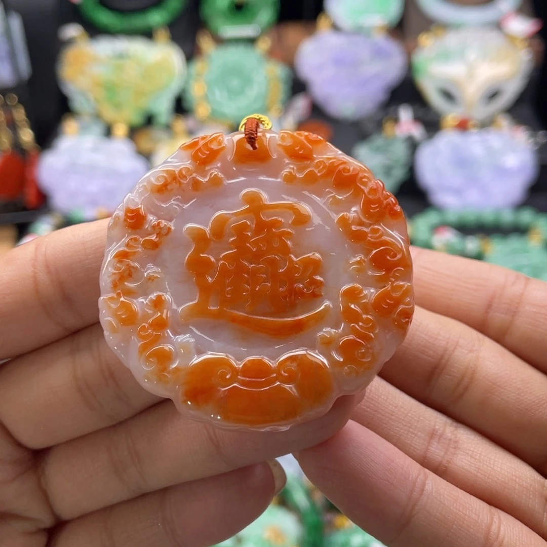 翡翠未镶嵌颈饰代编织