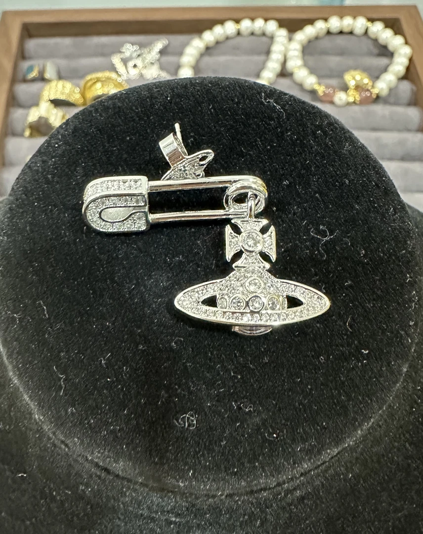 钛钢耳饰 别针耳环复古