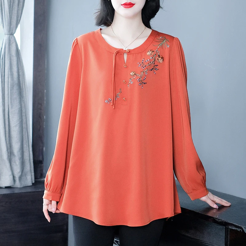 上衣女秋季上档次长袖衬衣240189