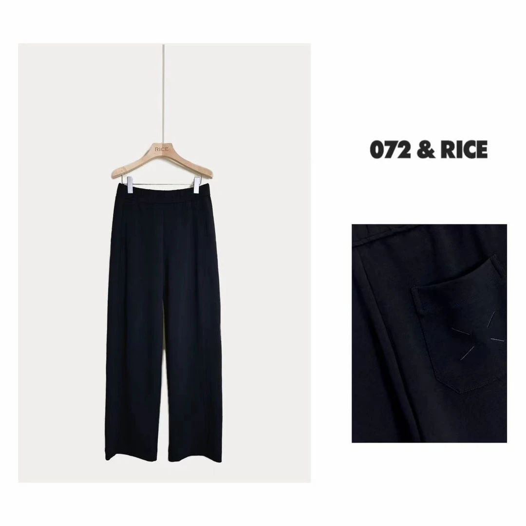 072 & RICE【刺客裤】夏款休闲松紧腰头插兜休闲长裤 KB060 FF