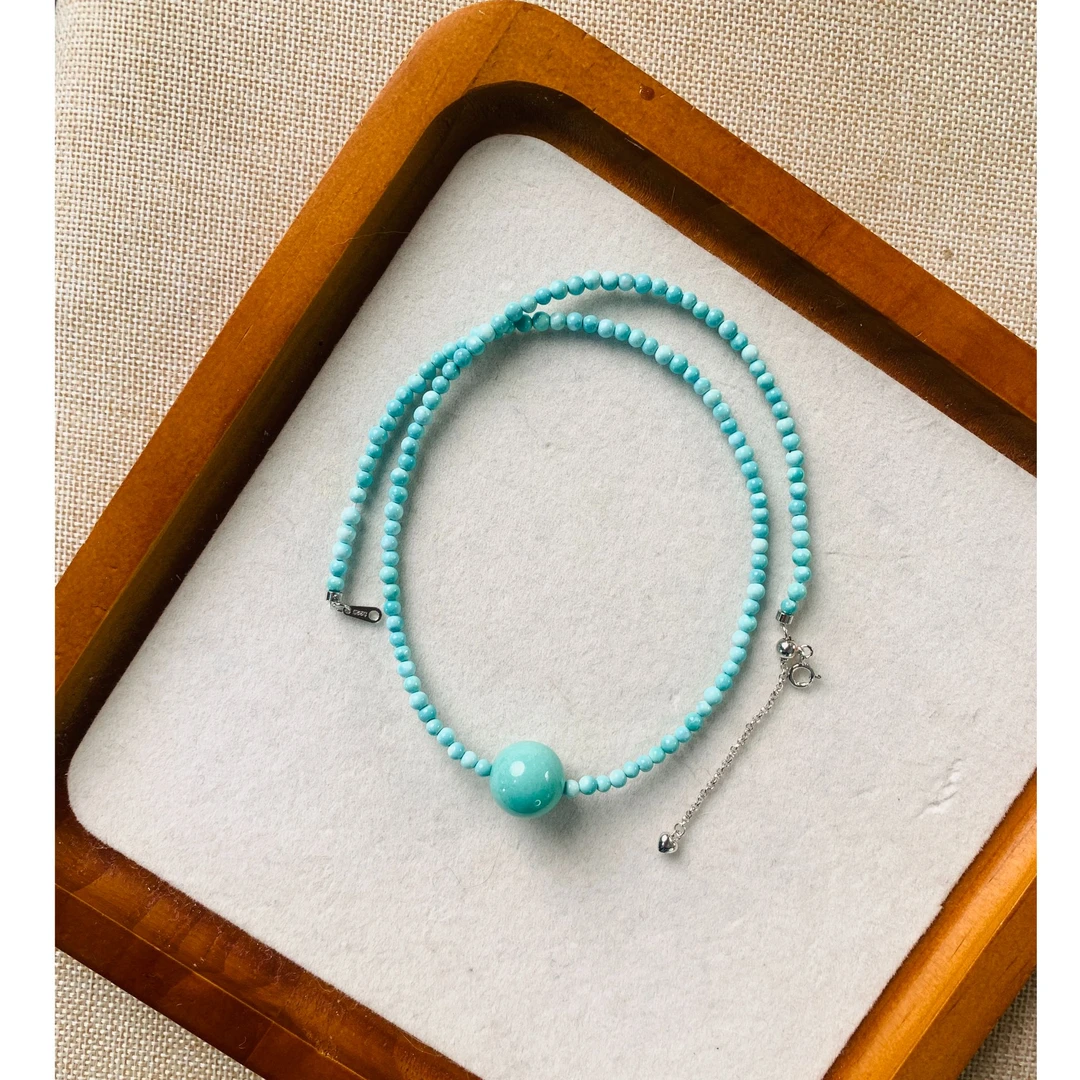 丽秀坊绿松石锁骨链高品质精致百搭时尚款多样性发货