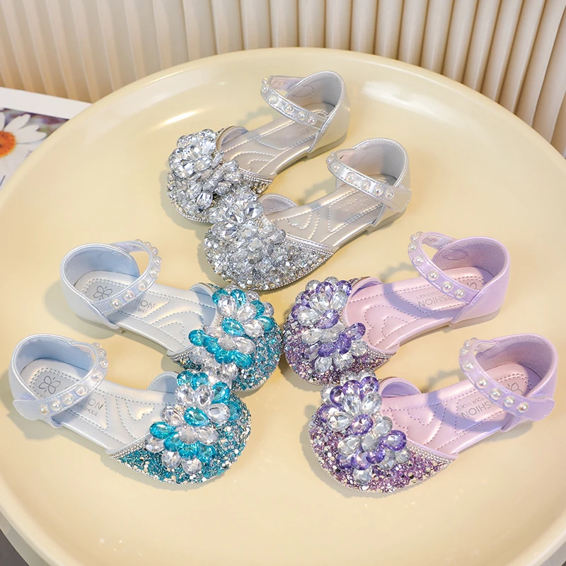 女童公主包头幼儿园夏季凉鞋女宝3-6岁鞋子小女孩公主鞋凉鞋宝宝