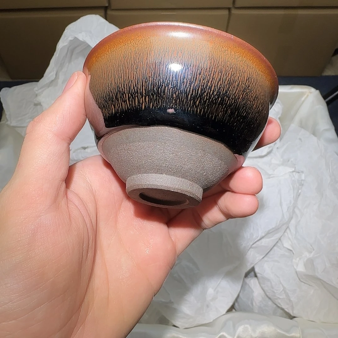 茶盏微瑕建盏，介意勿拍