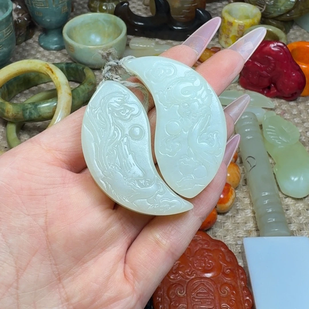 白玉菩提吊坠挂件