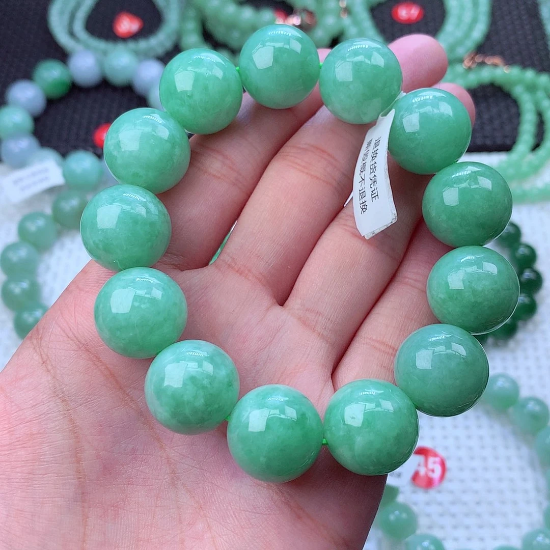 翡翠未镶嵌毛衣链