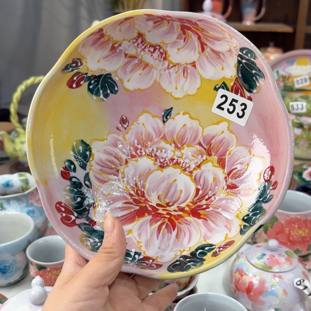 嘟***景德镇手绘高温釉下彩陶瓷茶具