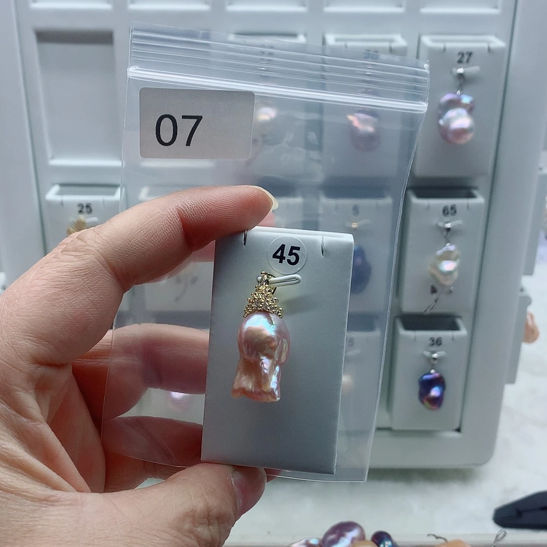 淡水珍珠吊坠(不含链)合金