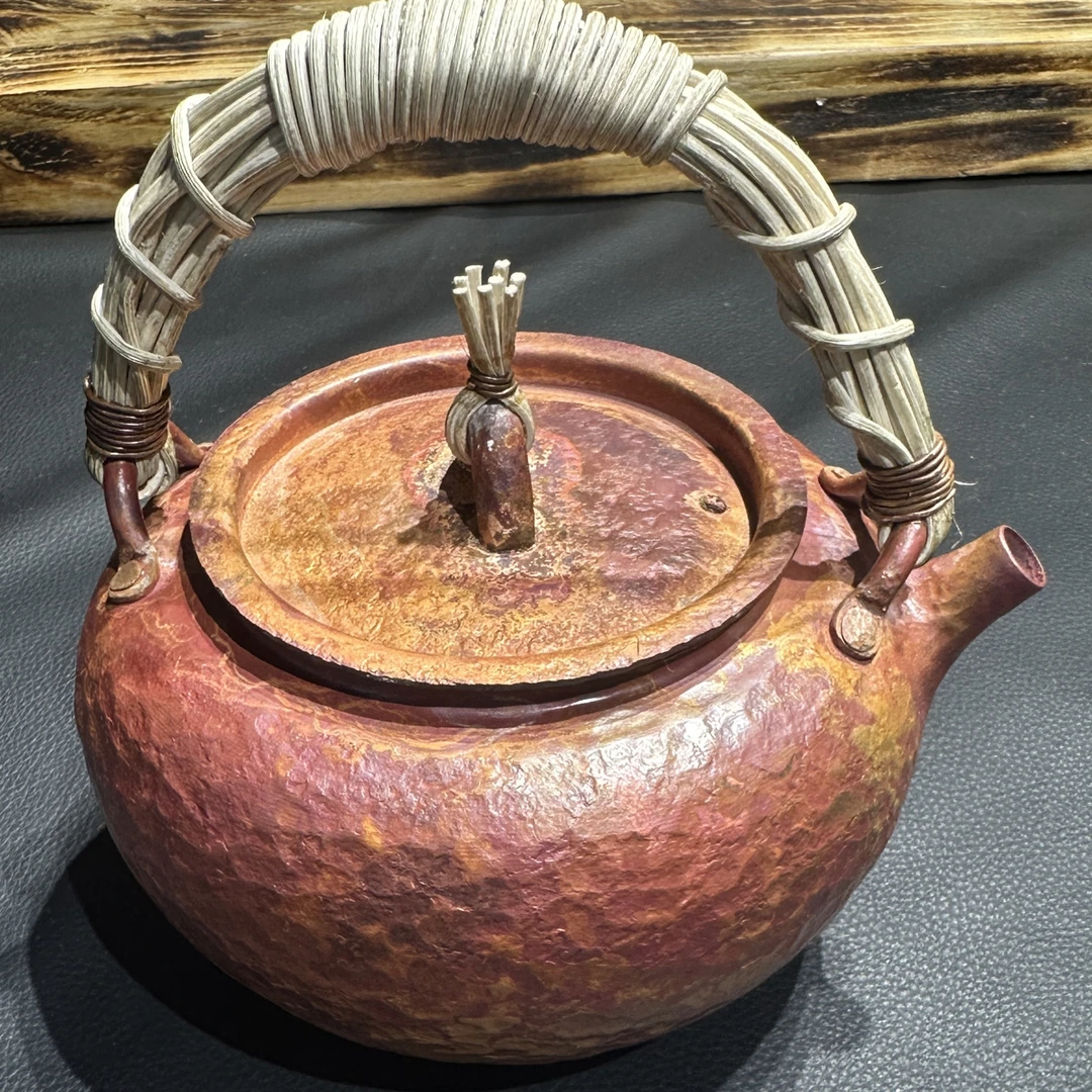 非物质文化遗产纯紫铜手工制作800毫升容量铜壶