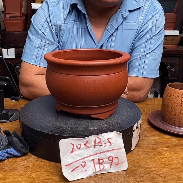 紫砂花盆货号一只JB92