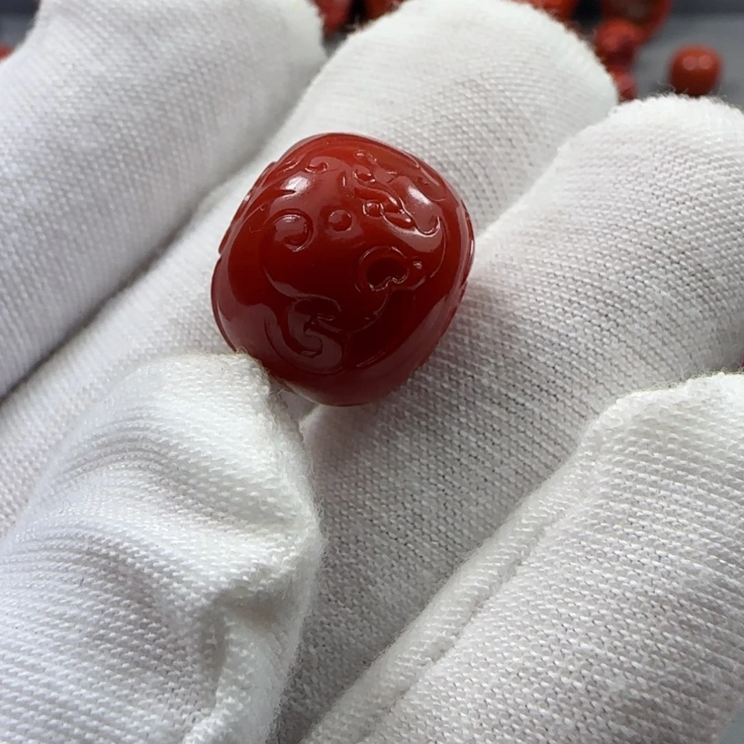 南红玛瑙未镶嵌珠子15.5