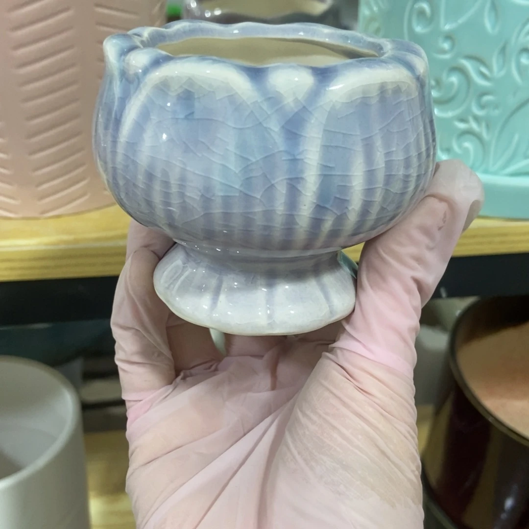 红陶高温陶瓷花盆