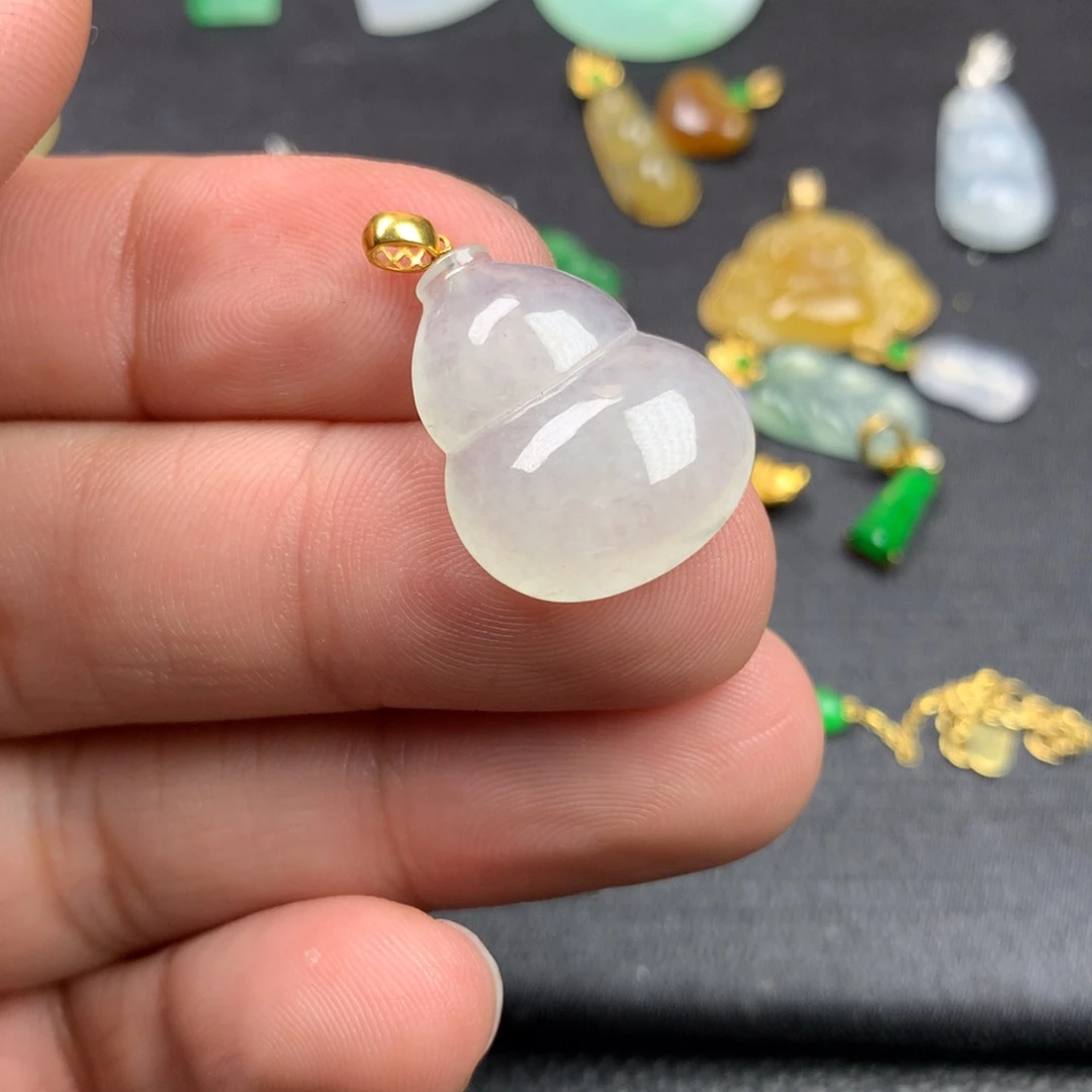 【闪购商品】颈饰18K金镶嵌翡翠翡翠